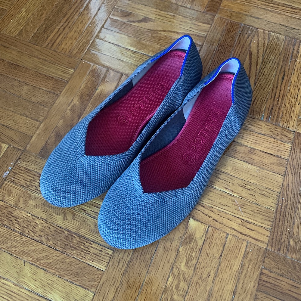 Rothy's Round The Flat in Charcoal Shoes Size 8.5